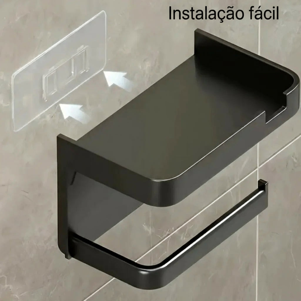 Suporte prático de papel higiênico e acessórios