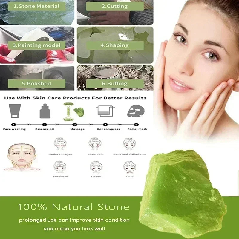 Massageador Facial de Jade