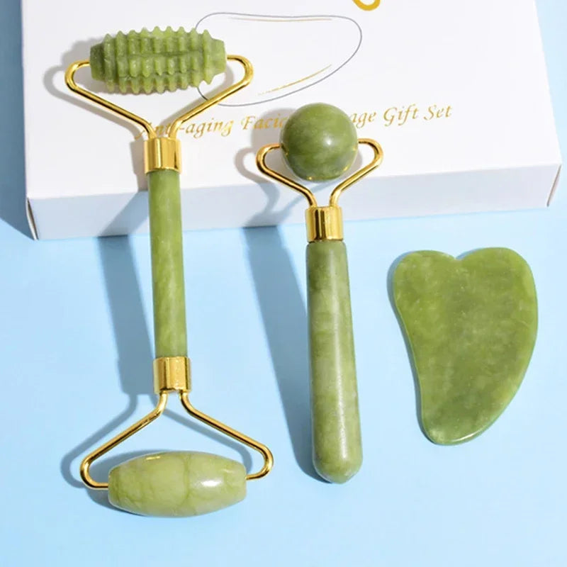 Massageador Facial de Jade