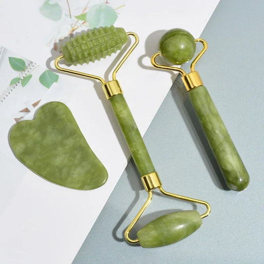 Massageador Facial de Jade
