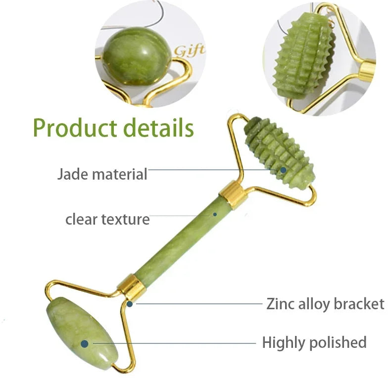 Massageador Facial de Jade